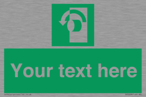 Custom Turn Anti-Clockwise Sign